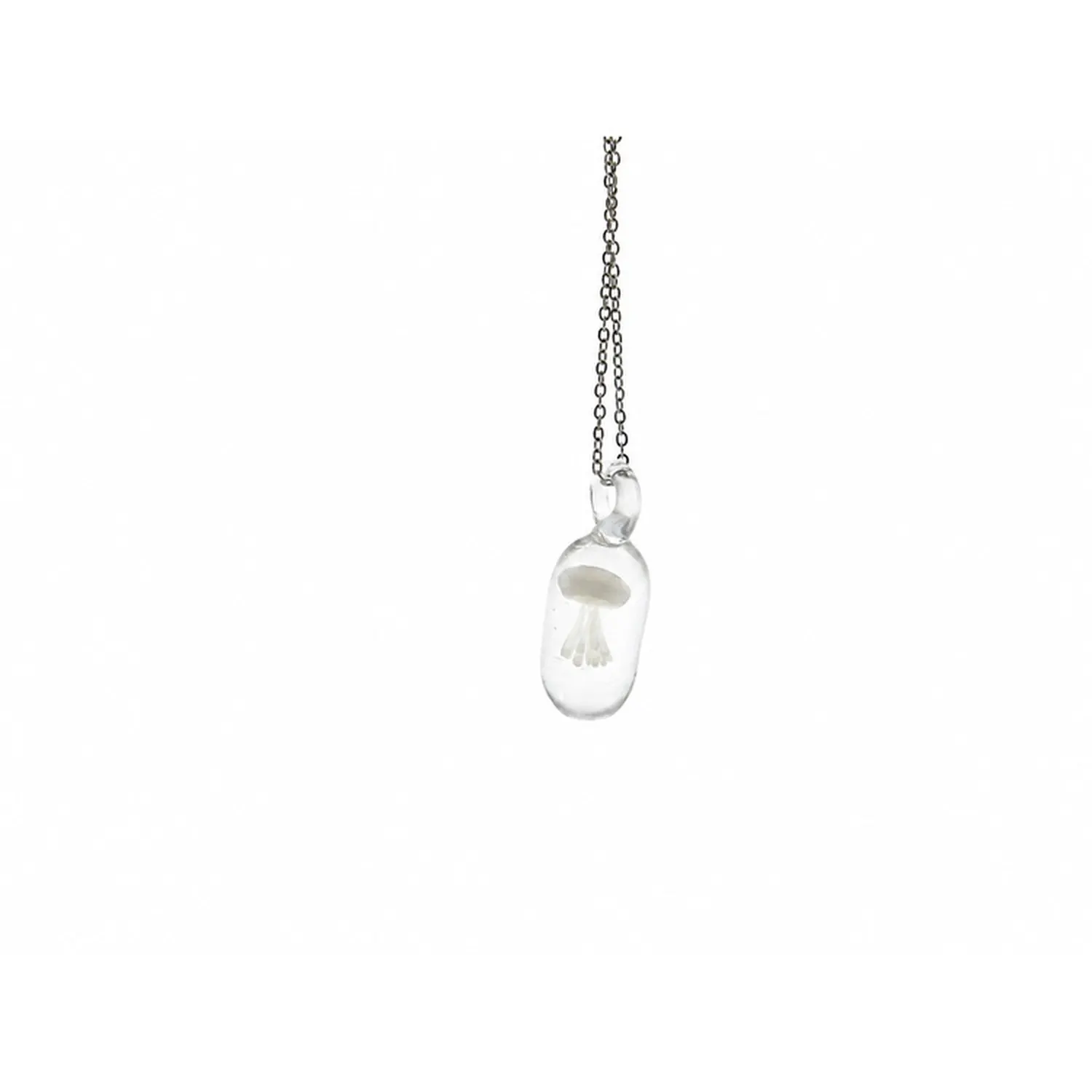 ZowieWare Blue Jellyfish Liuli Necklace-1