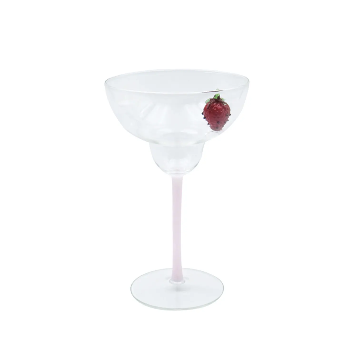 ZowieWare Glass Strawberry Knot Juice Cup