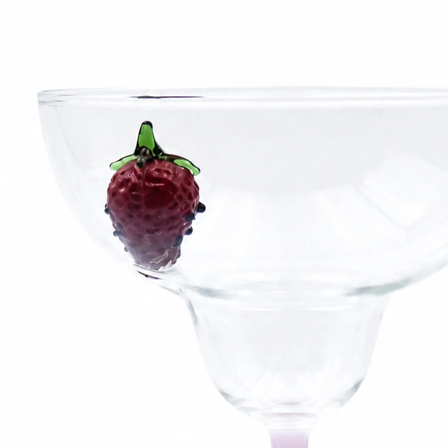 ZowieWare Glass Strawberry Knot Juice Cup