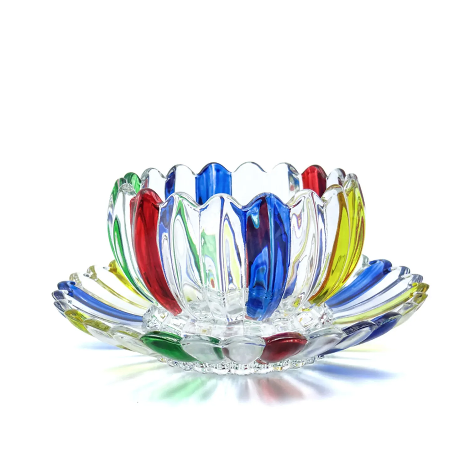 ZowieWare Hand-painted Colored Liuli Candy Bowl-1