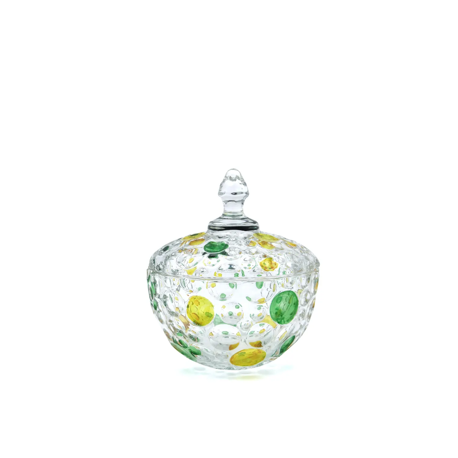 ZowieWare Hand-painted Colored Liuli Candy Bowl S-1