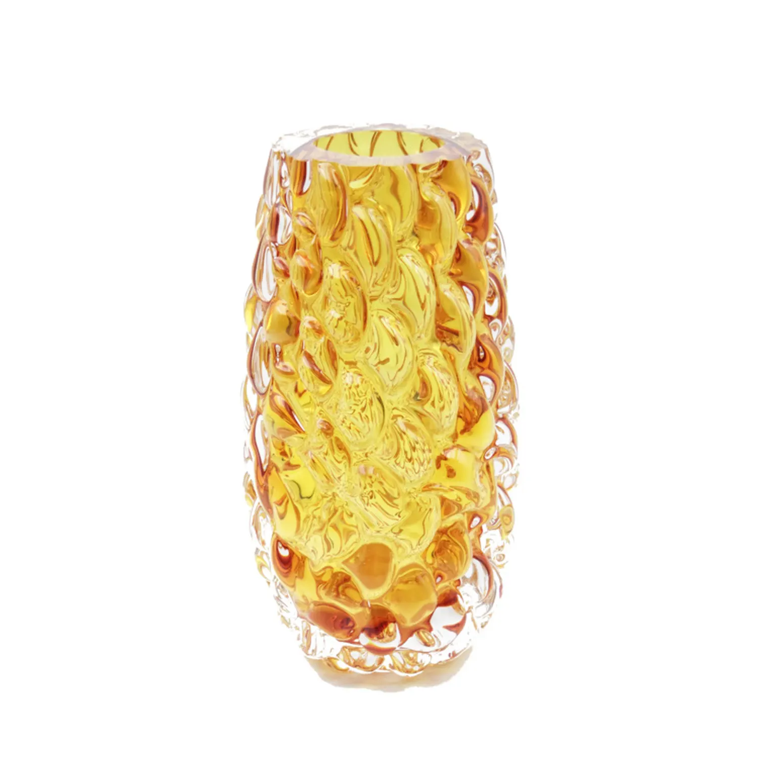 ZowieWare Handmade Fired Yellow Liuli Premium Vase-1