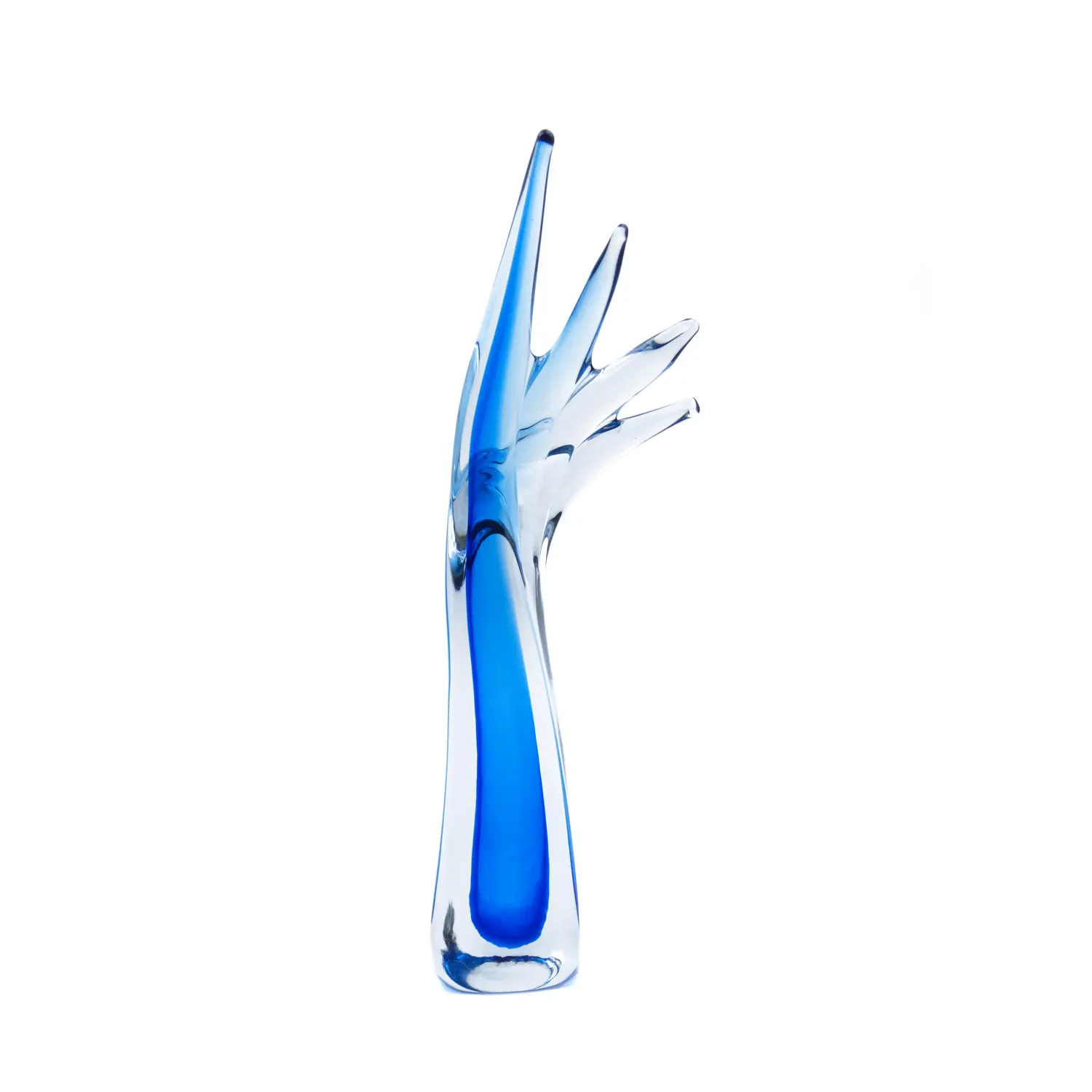 ZowieWare Handmade Liuli Blue Wings Victory Spiral Trophy-1