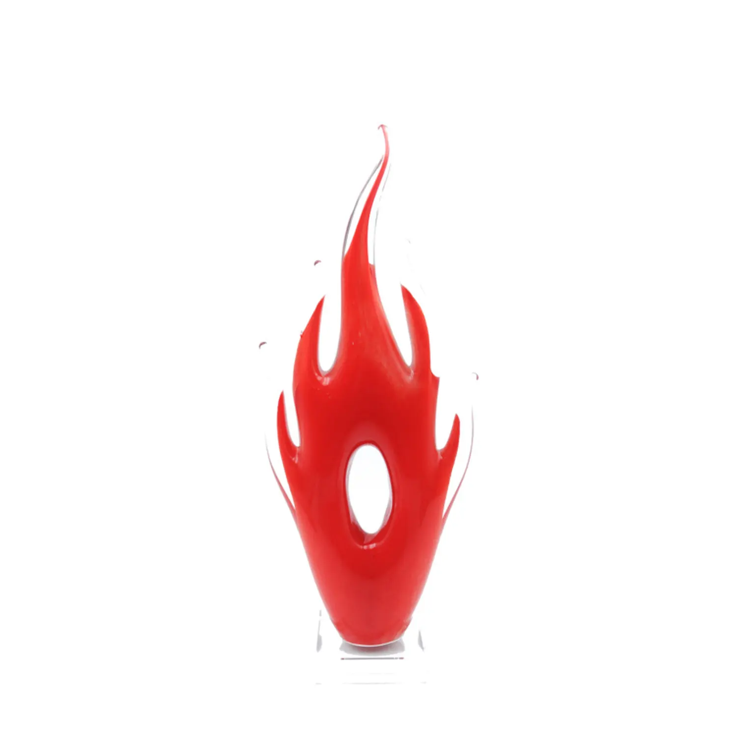 ZowieWare Handmade Liuli Red Flame Ornament-1