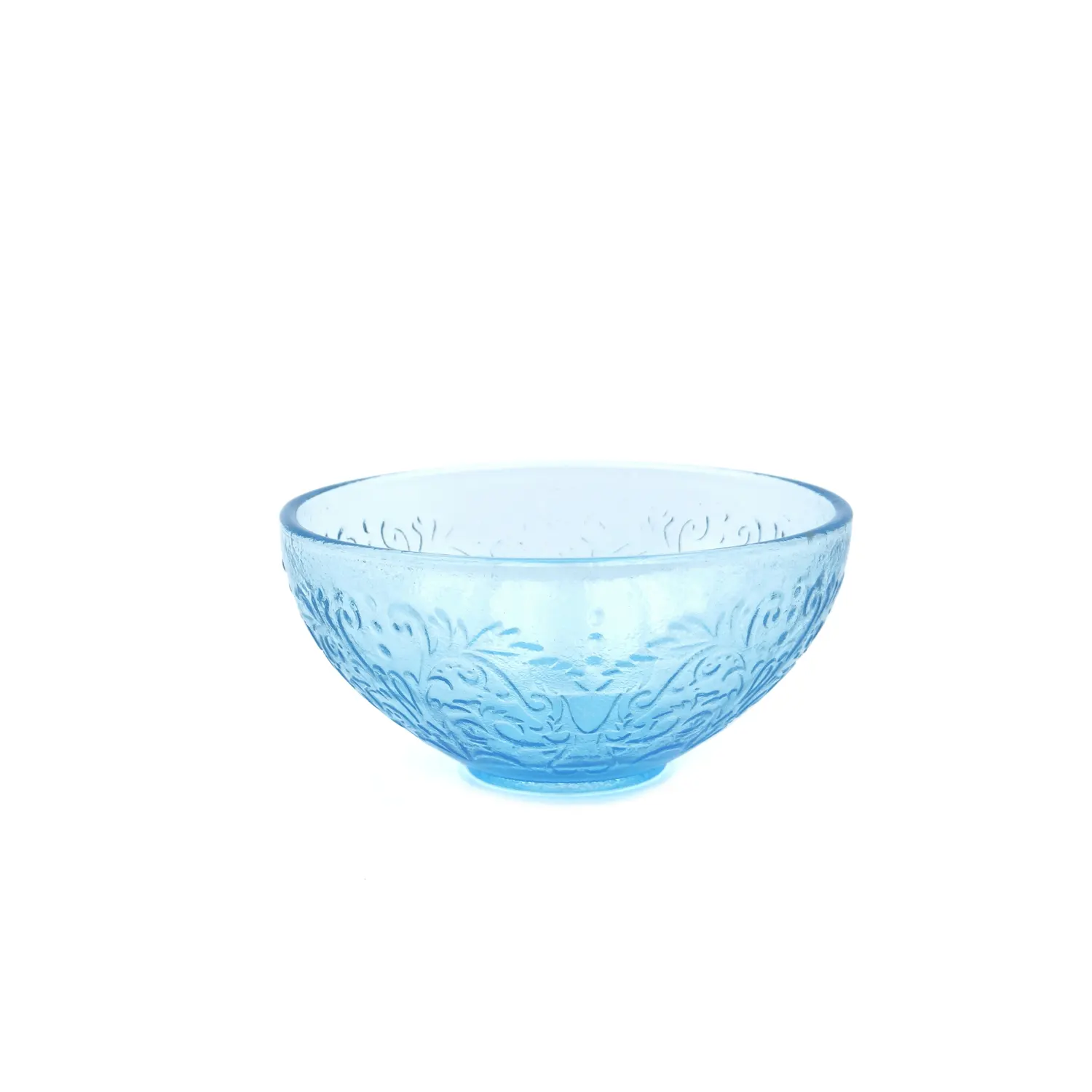 ZowieWare Liuli Patterned Frosted Bowl & Dish Set-1