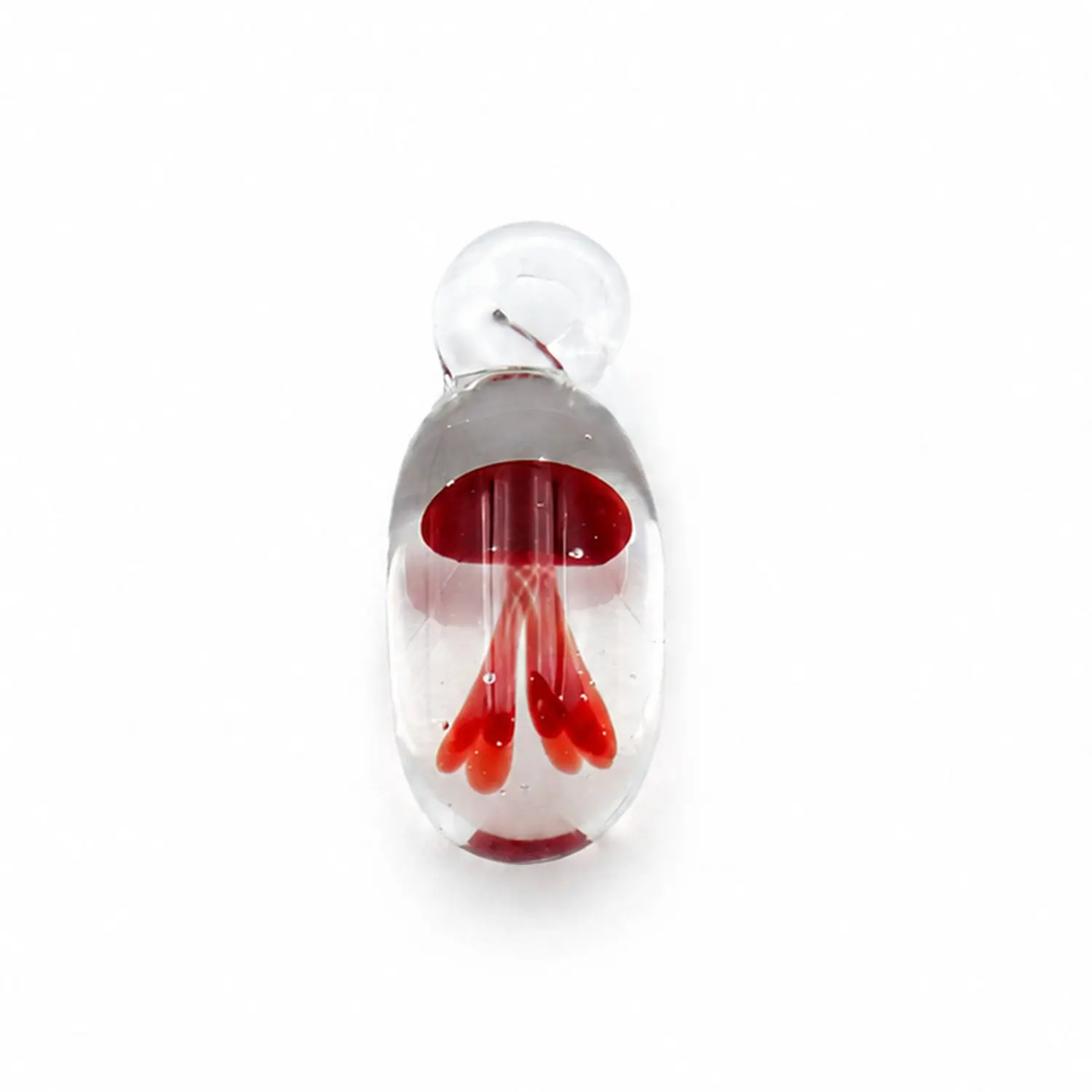 ZowieWare Red Jellyfish Liuli Necklace-1