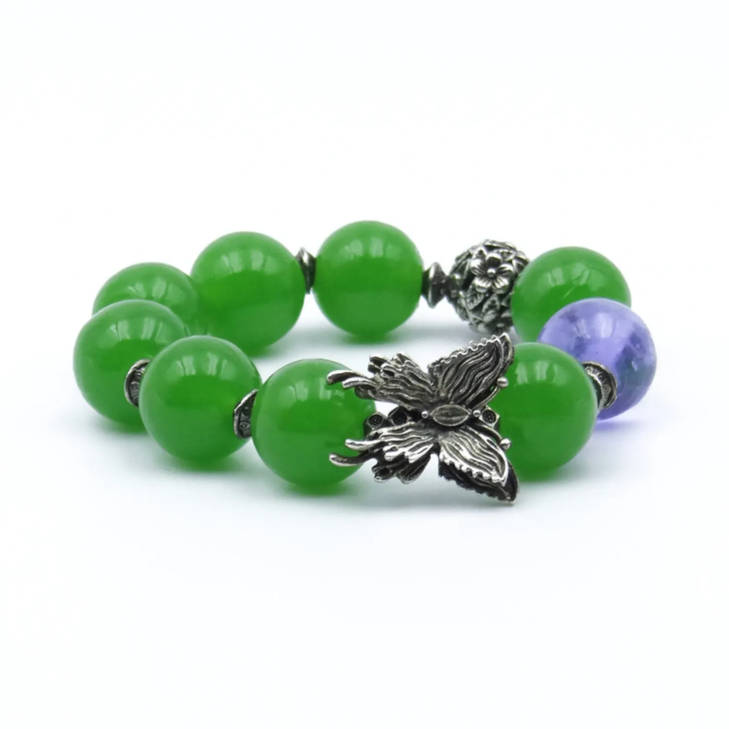 ZowieWare Traditional Liuli Emerald Grape Beads-1